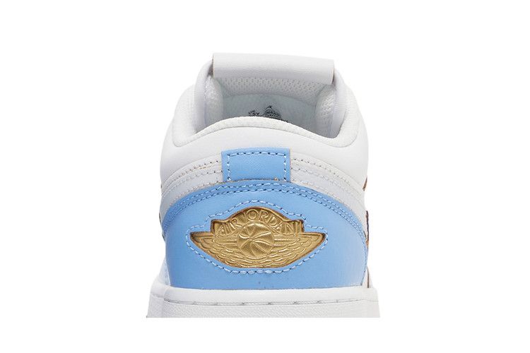 Kids' Sneakers Nike Jordan 1 Low SE University Blue Gradient (GS) White/White/University Blue/Game Royal