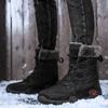 Winter Men Boots 2025 New Warm Plush Snow Boots Women Outdoor Work High Top Casual Shoes Unisex Non-slip Mid-Calf Boots
