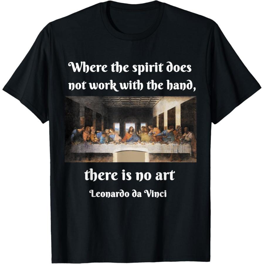 

Leonardo Da Vinci Last Supper Painting Famous Genius Art T-Shirt XXXXXL чорний