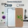 Titan-Schneidebrett, doppelseitiges Schneidebrett mit Safttank, Knoblauchmahlbereich, unverzichtbar für die Küche zu Hause und mit der Familie im Freien