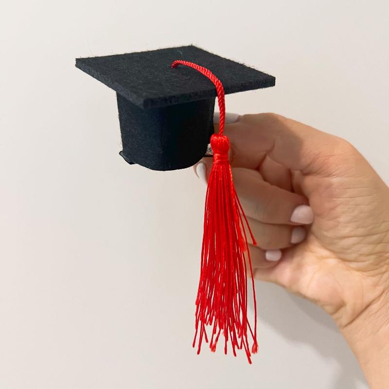 2 buc. Ciucure Pălărie Absolvire Mini Pălărie Doctorală Clip Bandă de Păr Petrecere Absolvire Coafură Stereoscopică Decor Păr Absolvire