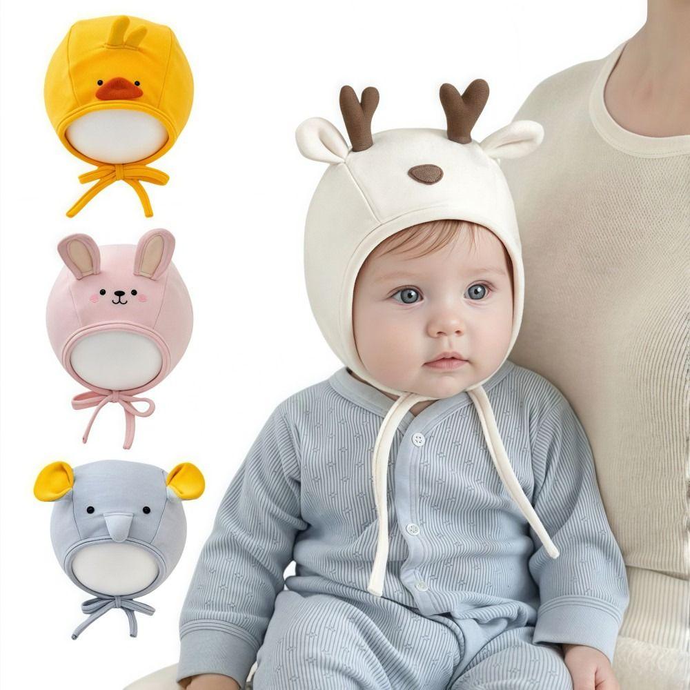 Soft Kid Ear Protection Hat Windproof Baby Winter Plush Hats Cute Toddler Warm Hat For 8-18 Months