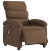 VidaXL Electric Massage Recliner Brown Fabric, Electric Massage Chair, Recliner 3203970