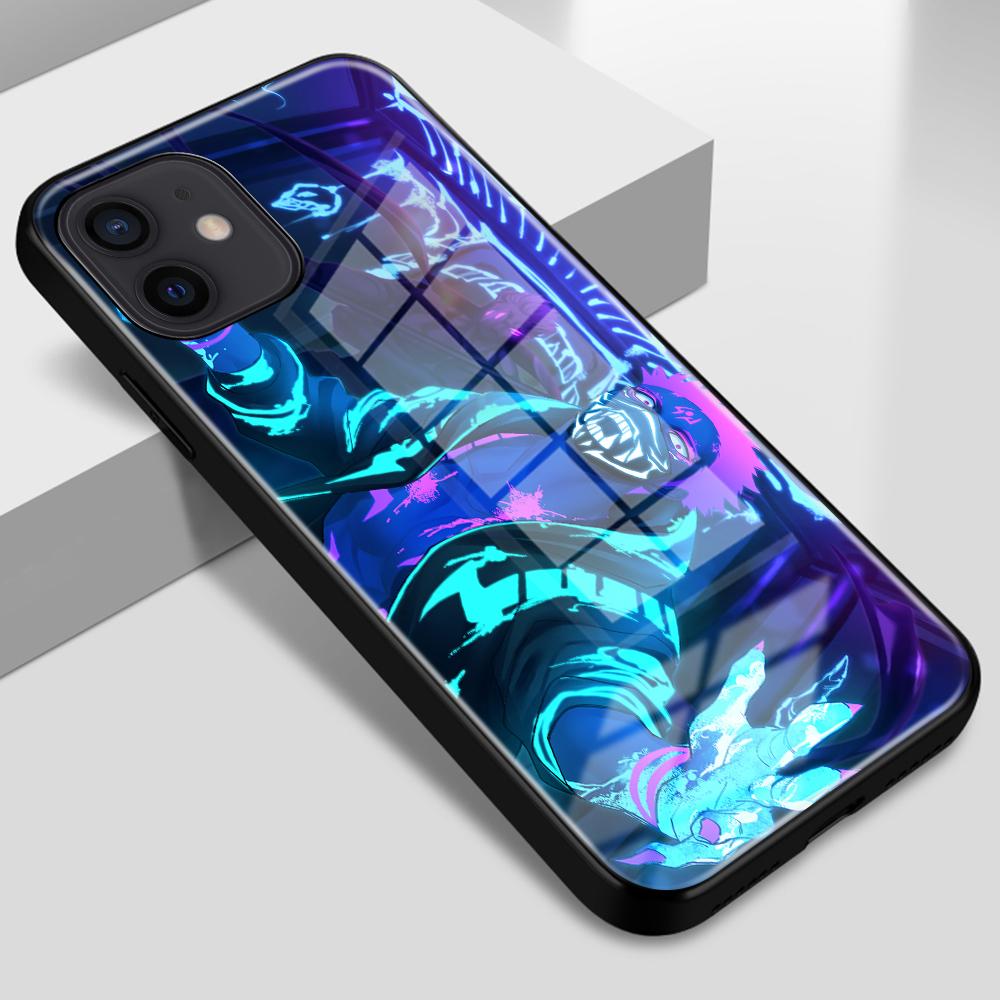 Phone Case for IPhone 14 13 12 11 Pro XS Max 12 13 Mini XR X 8 7 6 6S 14 Plus SE Glass Cover Anime Cartoon Jujutsu Kaisen Case