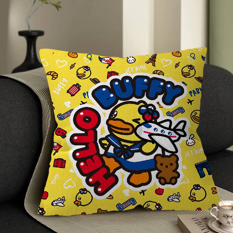 B-B Duck Anime Personalized Pillow Cover Kids Bedroom Wild Party Decor Pillowcase Kid Birthday Shower Gift