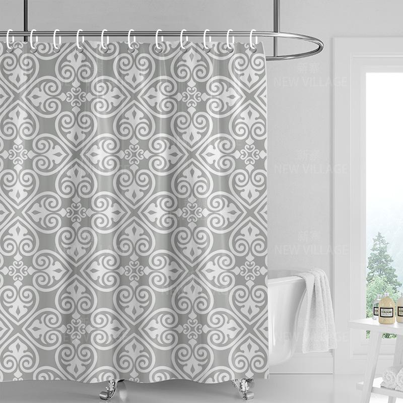 Dekoracja domu zasłony prysznicowe łazienka wodoodporna zasłona materiał Pokój dzienny Nowoczesny Nordycki Nowoczesny prosty wzór geometryczny