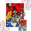 Diamond Painting Full Drill Mosaic Painting Kit Handmade Diy Home Decoration Gift Alice In Wonderland Mad Hatter Tea Party