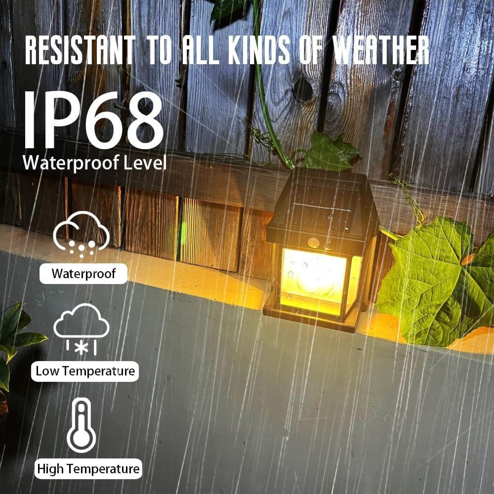 Solar Outdoor Led Courtyard Wall Lamp Human Body Induction Motion Sensor Garden Terrace Garage Door Street Fence Porch Lamp