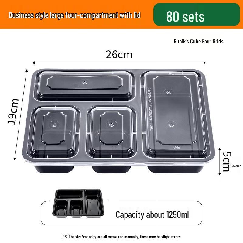 Disposable Compartment Meal Box