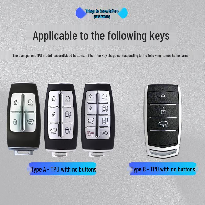 Genesis GV80/GV70 Alloy Key Case & Buckle Set for Men
