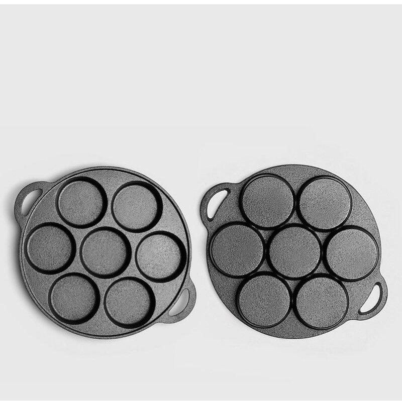 ZISIZ 7-Hole Non-Stick Frying Pan