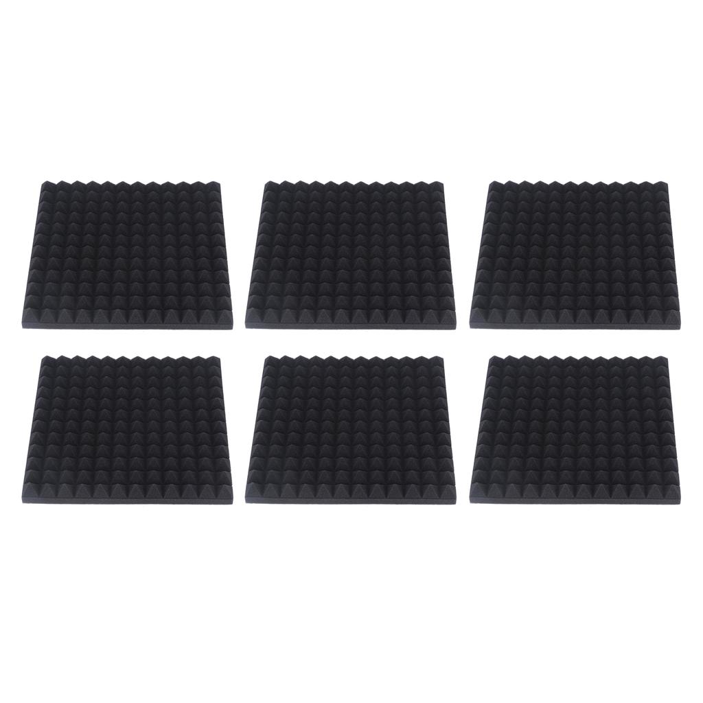10PCS Acoustic Dampening Panels High Density Sound Insulation Pads for Recording Studio