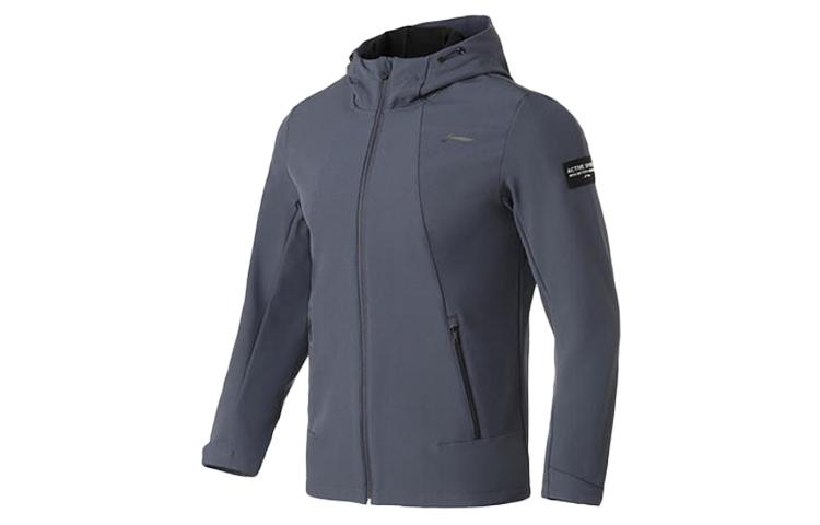 Li Ning Training Series Full Zip Hooded Fleece Sports Jacket Coat Men s Night Blue AFDQ703-5 S