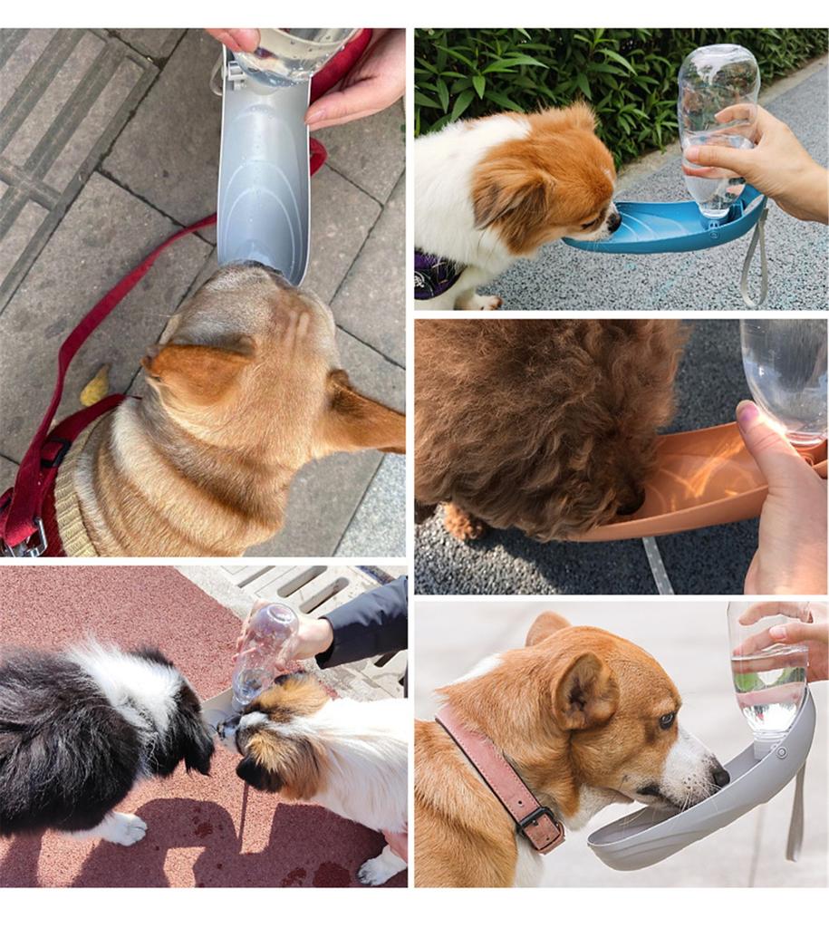 Dog Water Bottle Portable For Travel Water Dispenser With Food Container