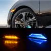 Rhyming 2pcs LED Dynamic Turn Signal Side Marker Light For Honda Civic 10th Gen Sedan Coupe Hatchback Repeater Indicator
