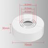 Abs Water Pipe Connector Shower Faucet Decorative Cover Adjustable Wall Heighten Angle Valve Panel For Tap Accessories