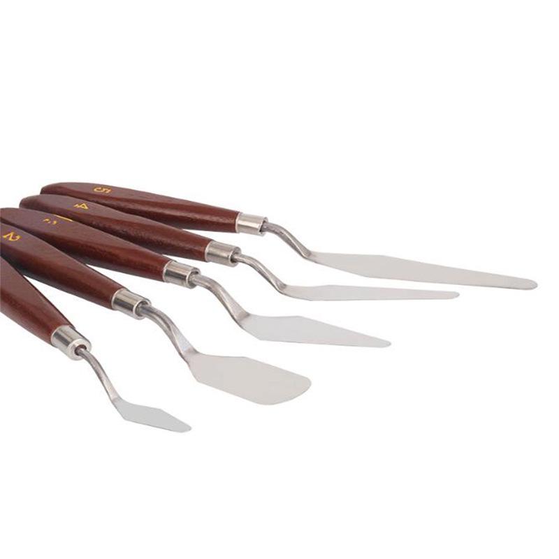 Gouache & Acrylic Painting Spatula Set - Palette & Scraper Knives for Oil and Pigment Painting