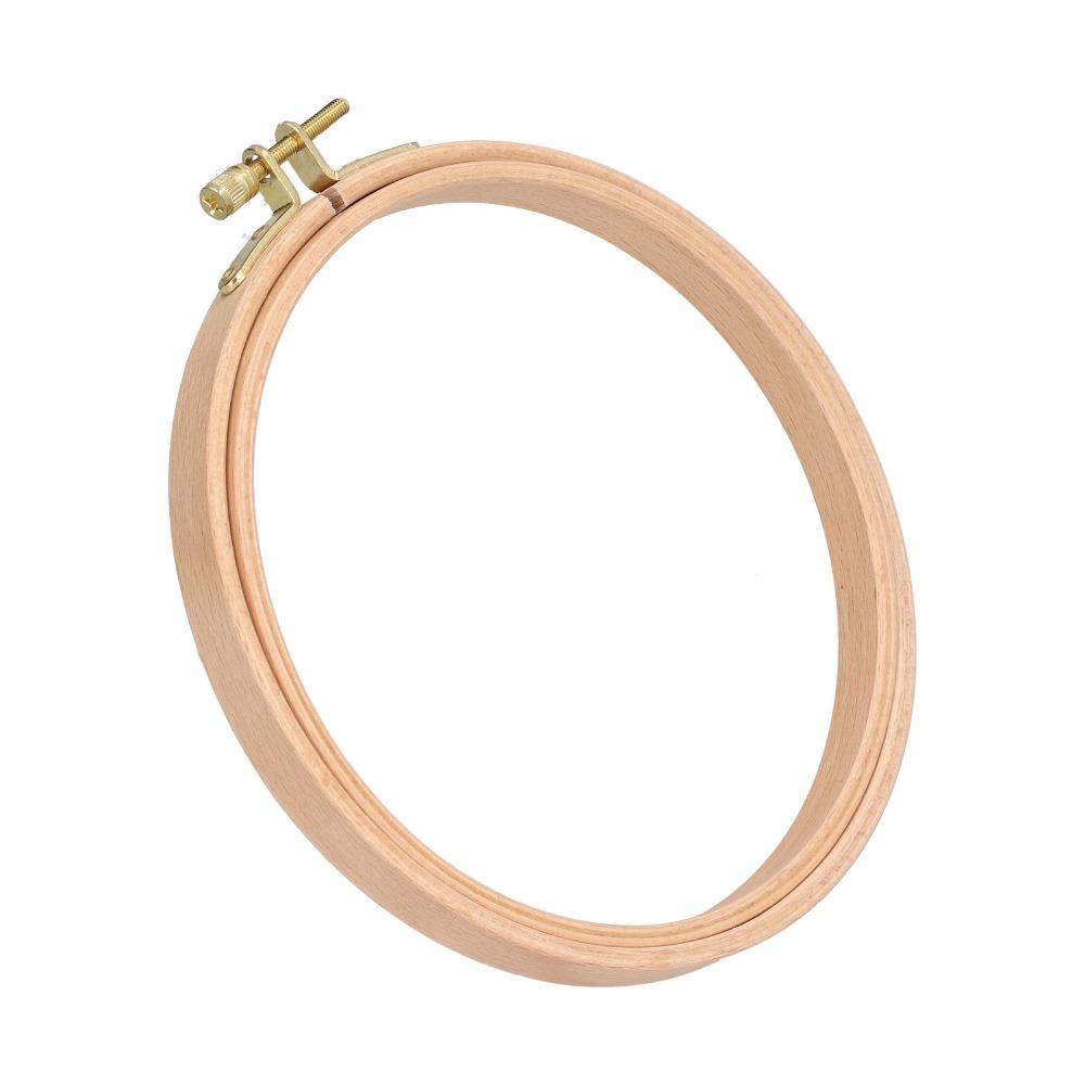 2pcs Beech Wood Cross Stitch Hoop 6 Inch Embroidery Frame Wooden Embroidery Hoop For Art Craft