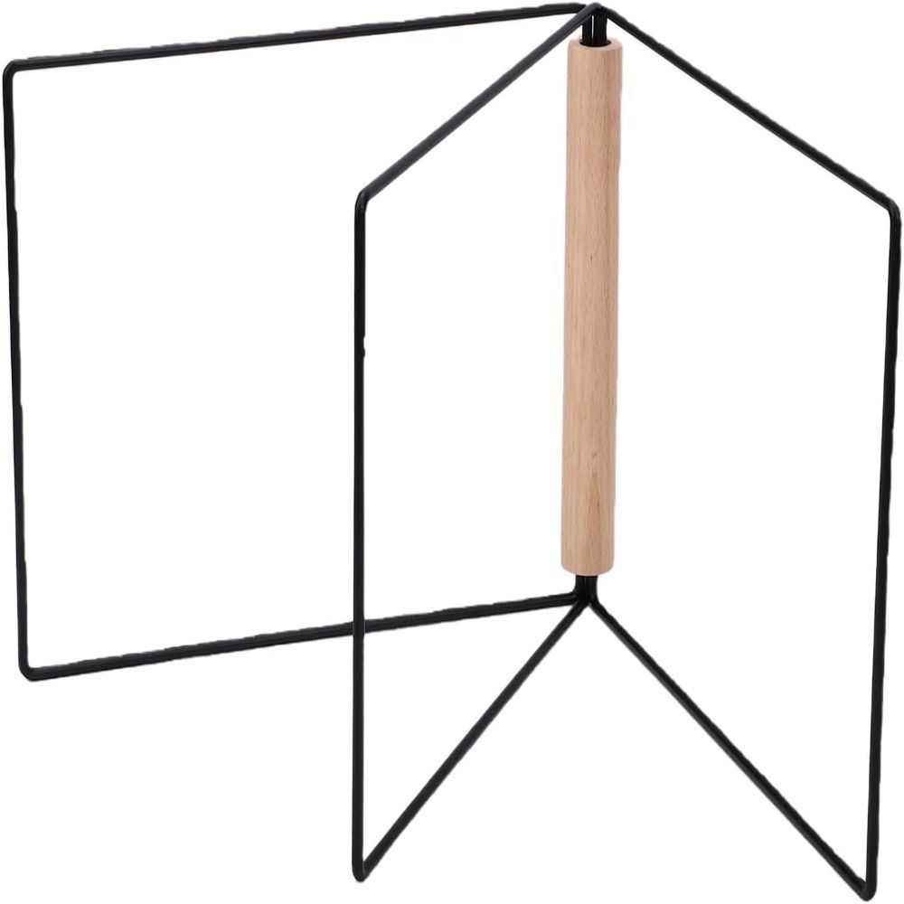 Foldable 3 Arm Towel Storage Stand No Installation Drying Rack Pratical Dish Rag Holder Bathroom