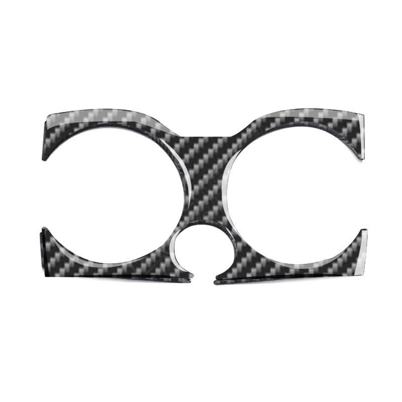 Carbon Fiber Central Console Cup Holder Frame Cover Trim for BMW 5 series 18-19