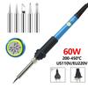 60W justerbar temperatur elektrisk lödkolv 220V 110V svetslödstation elektriska lödkolvsatser