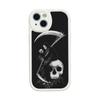Grim Reaper Skull Skeleton Moblie Phone Case for Iphone 15 promax 12 13 pro 14 Pro  mini plus Lambskin Protective black Covers