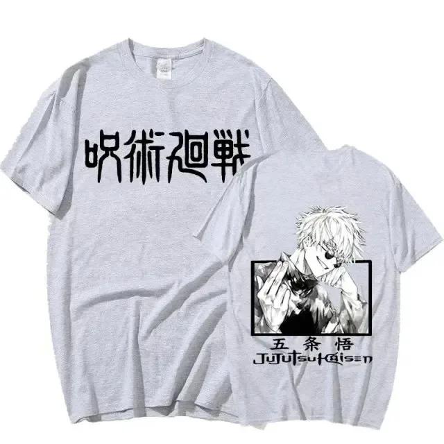 Funny Satoru Gojo Jujutsu Kaisen Tshirt Summer Men Oversized Short Sleeve Casual T Shirt Soft Size XS-4XL