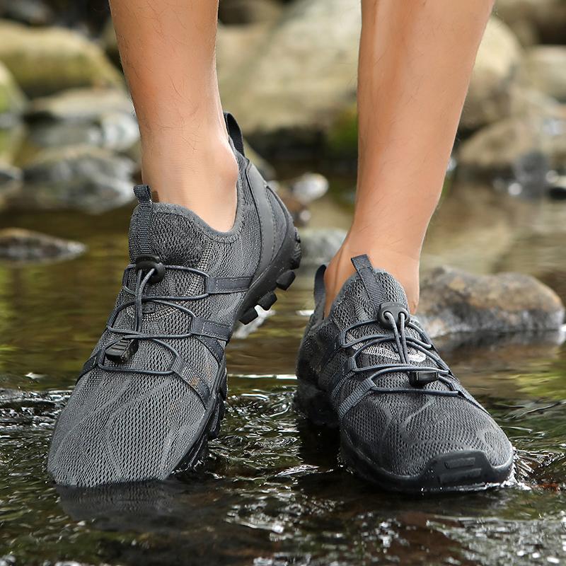 Anti-slip Outdoor Sneakers Men's Barefoot Hiking Shoes Women Breathable Wading Climbing Sports Shoes Wear-resistant