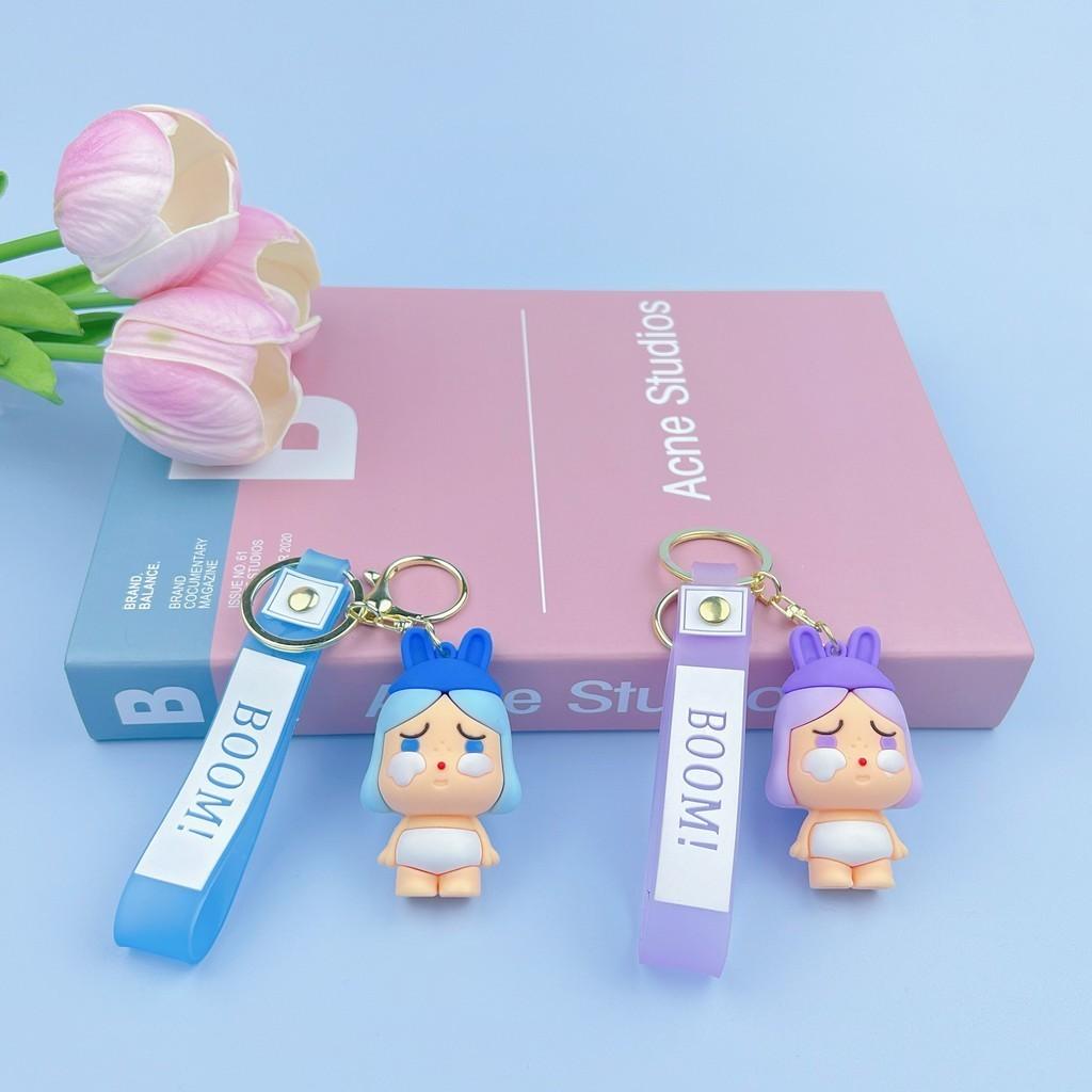 Adorable Crybaby Silicone Keychain Cute Cartoon Bag Charm For Women And Couples
