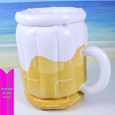 Nafukovací kbelík na led na pivo: Zesílená PVC vodní hračka
