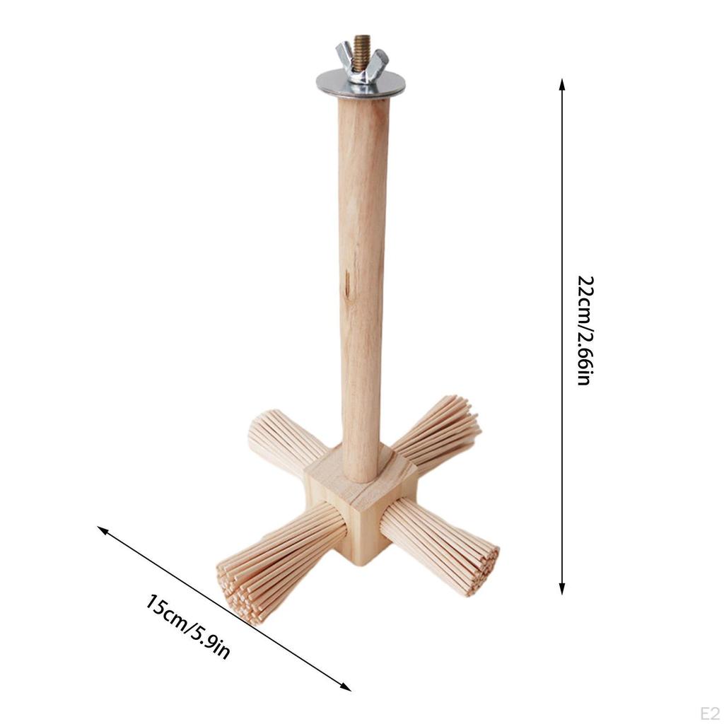 Birds Parrot Perch Bird Stands Wood Climbing Branches Station Pole Tabletop for Lovebirds