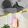 Wall Mounted Hat Hook Transparent Acrylic Hat Organizer Baseball Cap Holder with Adhesive/Drilling Installation Kit for Door Closet Bedroom
