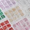 Nail Art Irregular Rhinestones: 12-Grids Mixed Color Flat Back Resin Gems
