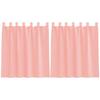 VidaXL Rideaux en voile avec boucles 2 pcs rose 140x140 cm, rideau en filet, rideau transparent, voile de fenêtre, 4102286