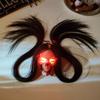 New Halloween Hanging Long Hair Ghost Skeleton LED Light-emitting Horror Skeleton Ghost Bar Haunted House Decoration Props