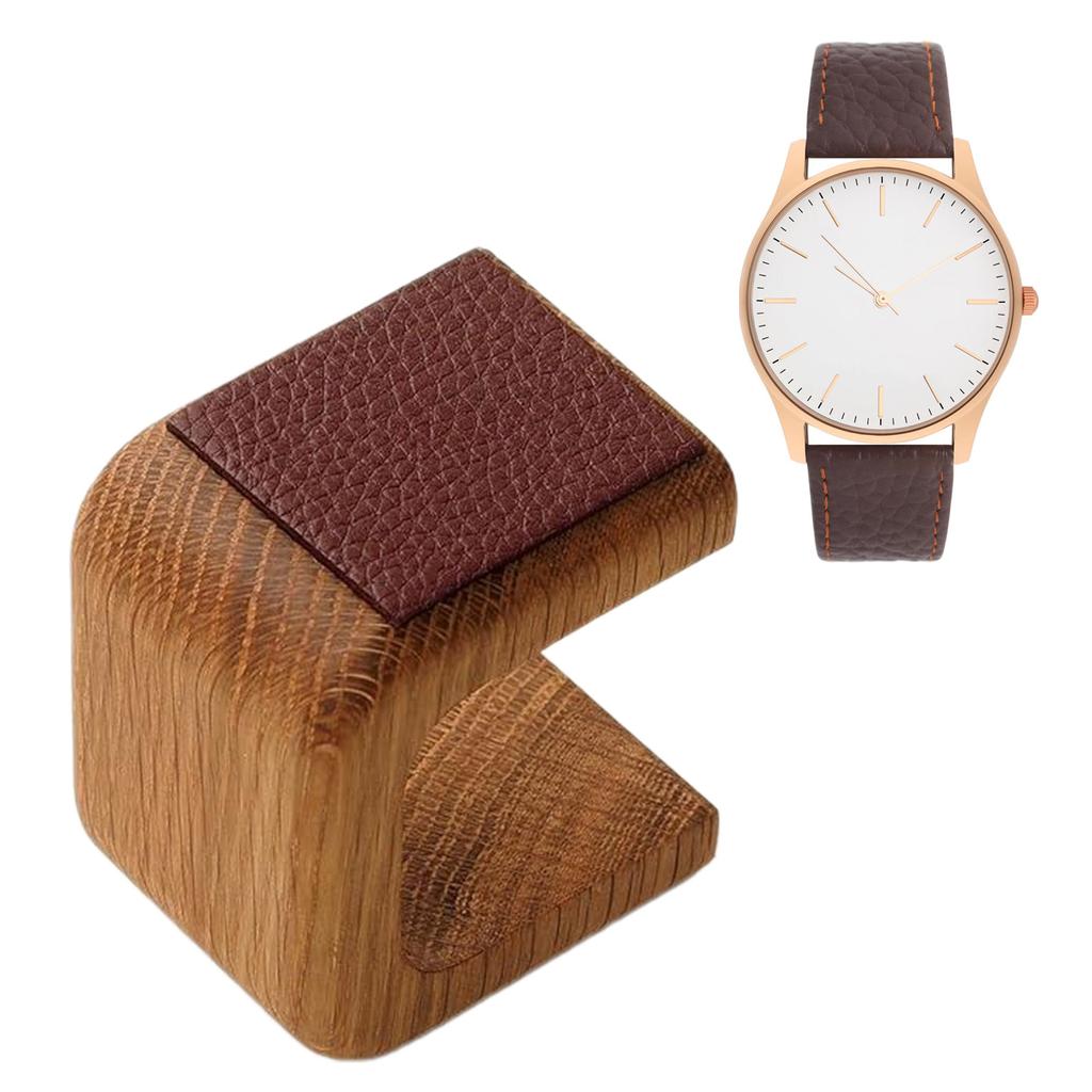 Stojan na hodinky z masivního dřeva Robustní držák na hodinky z masivního dřeva pro osobní i komerční použití