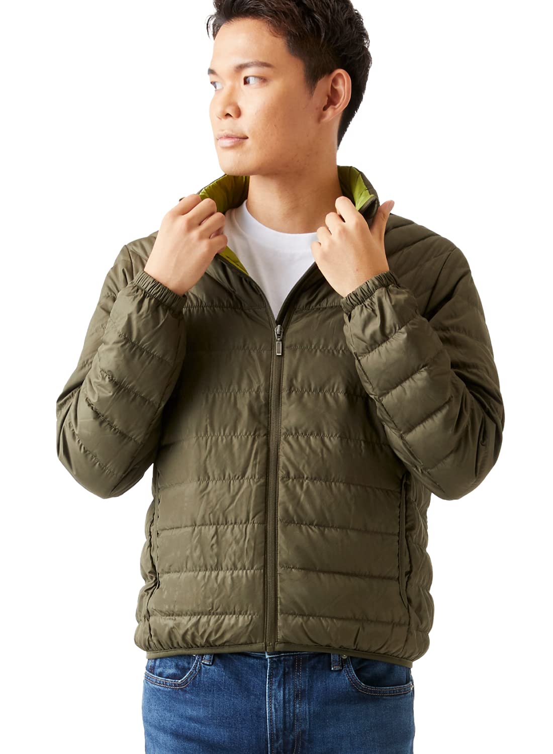 

IMPACTORY Matte Khaki Down Size Men s Jacket, L, 113123I-55uL