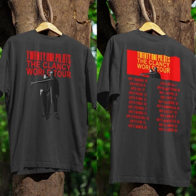 Twenty One Pilots Clancy World Tour 2026 T Shirt Unisex T-Shirt L