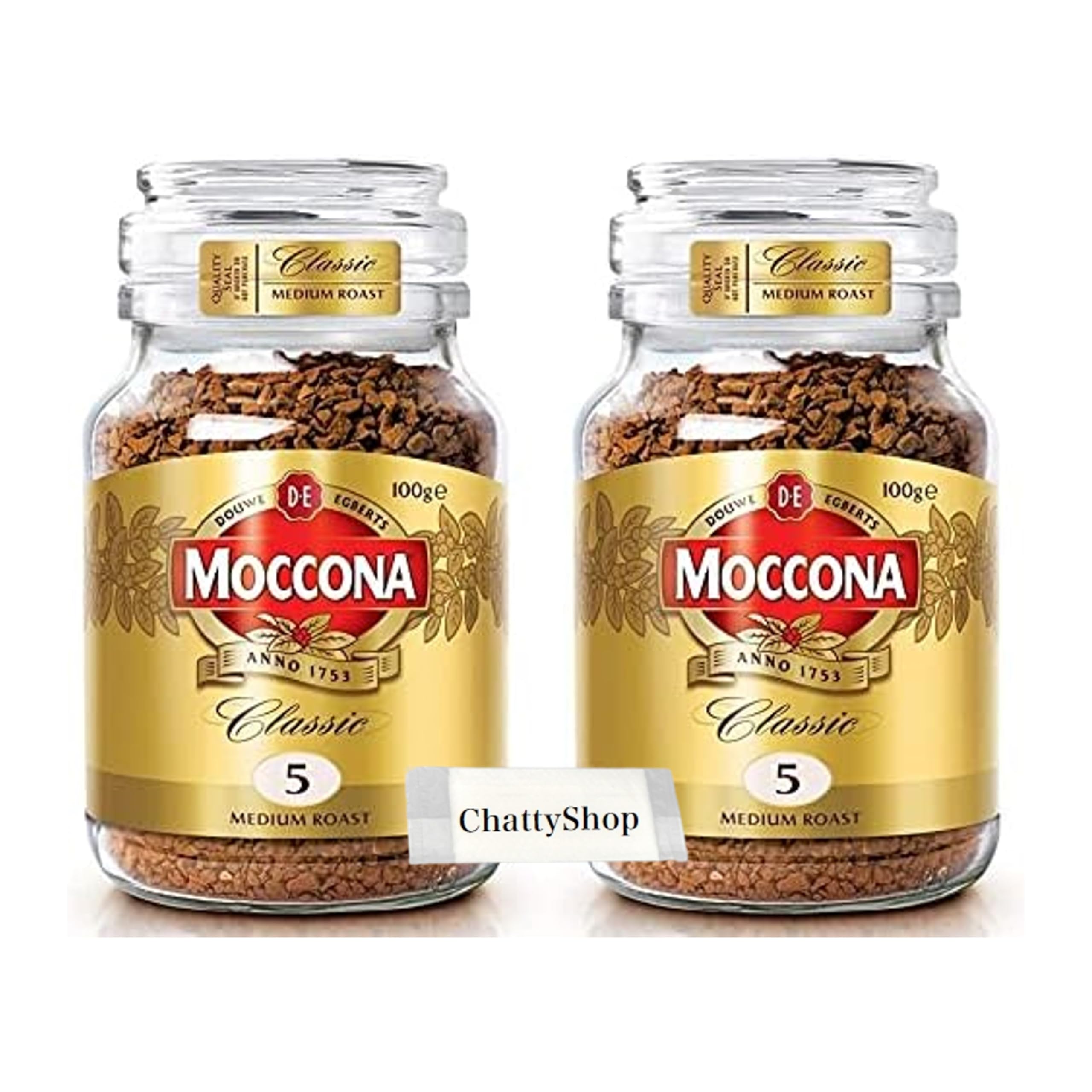 

Moccona Moccona Classic Medium Roast 100g 2 mochas with original towel (Moccona)
