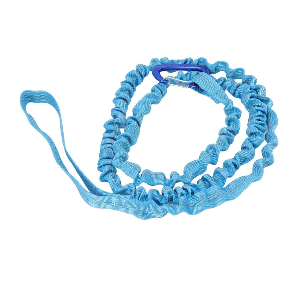 Bike Tow Rope Natural Length 1.7m Stretchable Design Nylon Alloy Portable Mountain Bike Pulling Rope for Outdoor