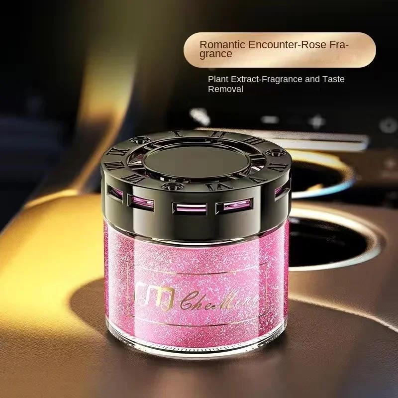 

New Car Aromatherapy Flowing Sand Solid Fragrance High End Car Aromatherapy Durable Seat Decoration Air Freshener розовый