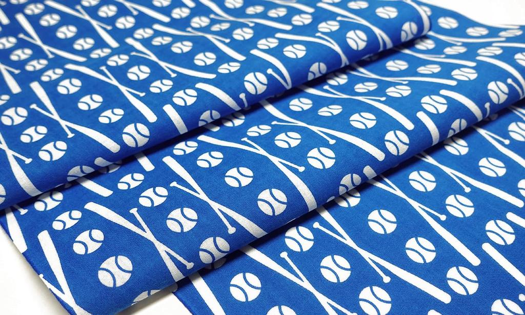 Dyeing Anbo Tenugui Authentic Dyed Cotton Tokuoka Made in Japan 35cm x 100cm "Baseball Blue" 100%