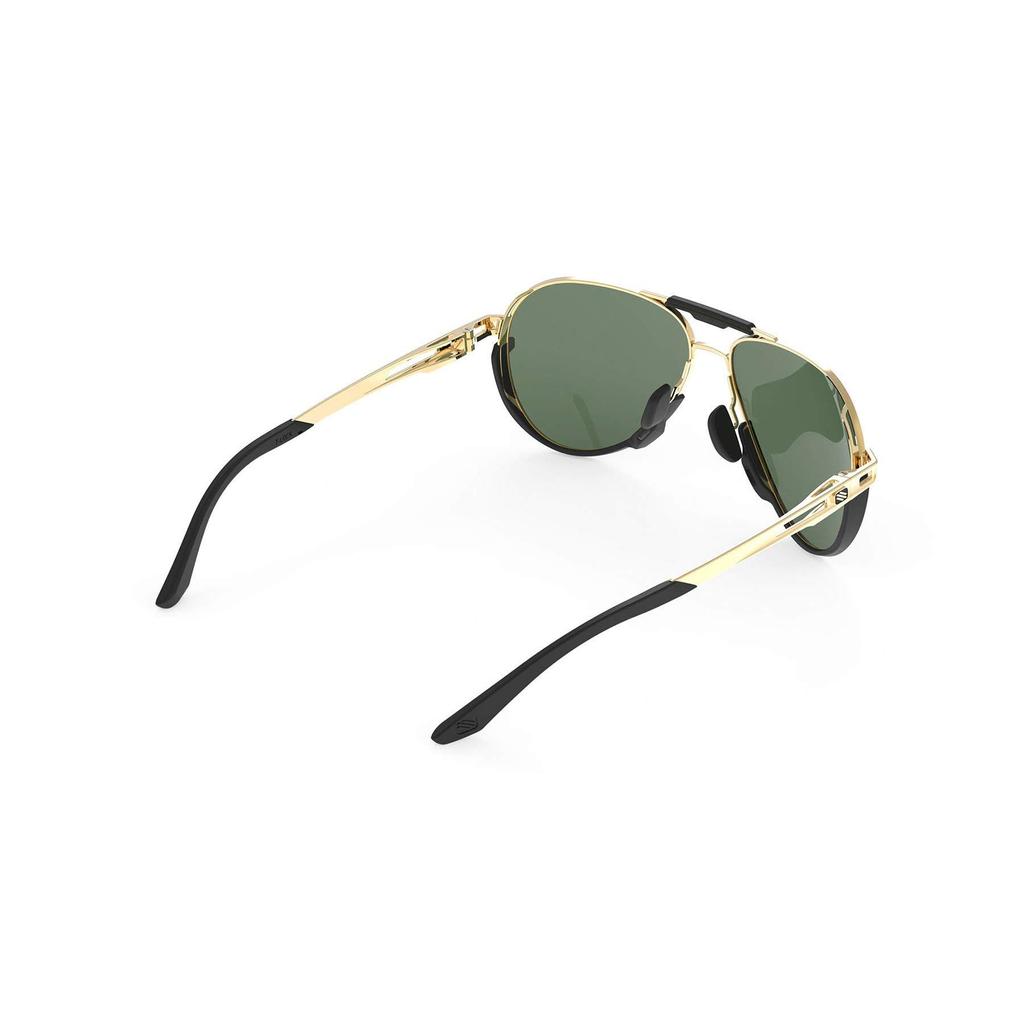 SKYTRAIL Light Gold Shiny Lens Bridge Temple 48mm [RUDYPROJECT] Sunglasses, Frame/Green Lens, Width 58mm, Width 14mm, Length 130mm, Height