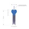 Love Heart Ribbon Bike Reflective Warning Strips High Brightness Multifunction Night Cycling Pendant Bike Equipment