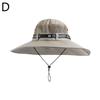 Summer Large Sun Hat Men Women Breathable Fishing Caps Sun UV Protection Mesh Fisherman Hat Hiking Outdoor Beach Cap