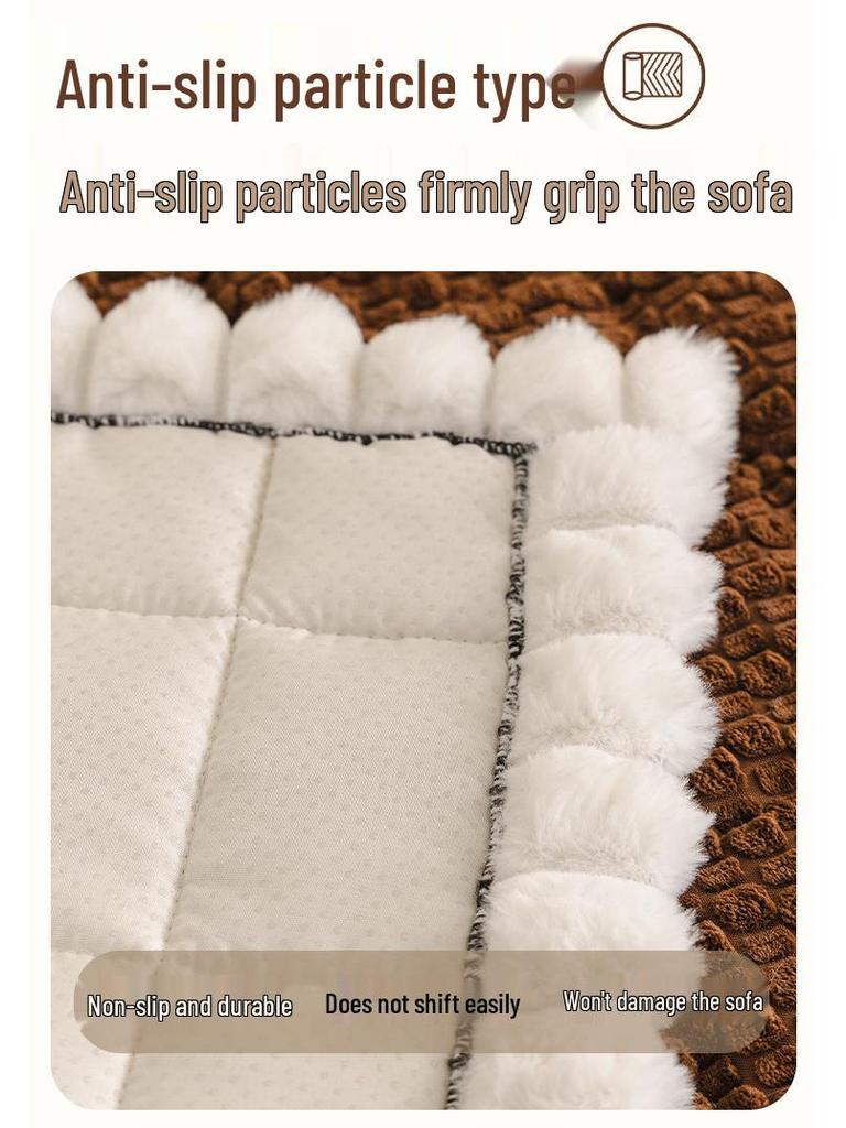 2026 Plush Anti-Slip Sofa Seat Cushion for Autumn/Winter Comfort