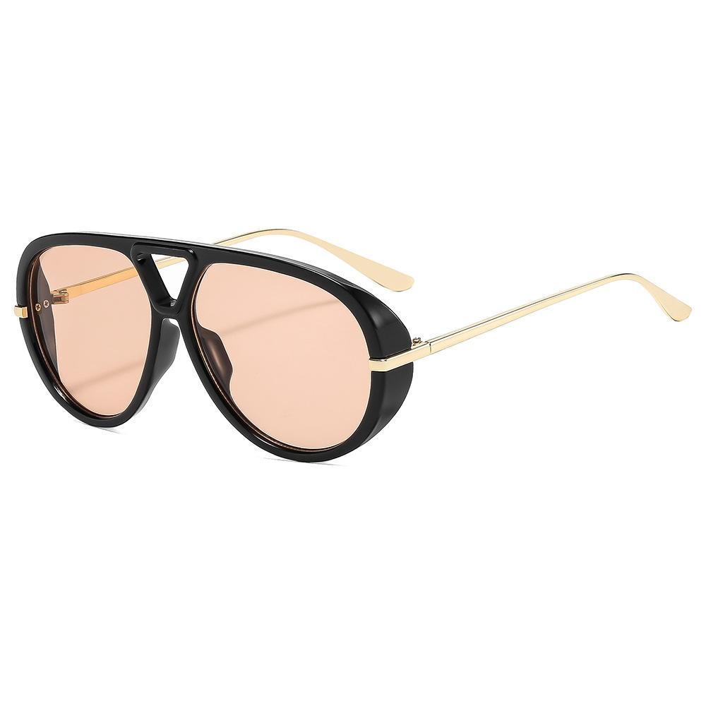 Irregular Large Frame Sunglasses Shades Pilot Multicolor Lenses Eyewear Leopard Print Lightweight Uv400 Sun Glasses Beachside
