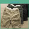 Summer Cotton Wash Mens Casual Shorts With Zipper Fly For Youth And Adults
