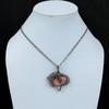 Pink Opal Pendant Copper Wire Wrapped Jewelry Handmade Boho Pendant Pink Opal Genuine Gemstone Jewelry Copper Wire Wrap Pendant Gift For Her