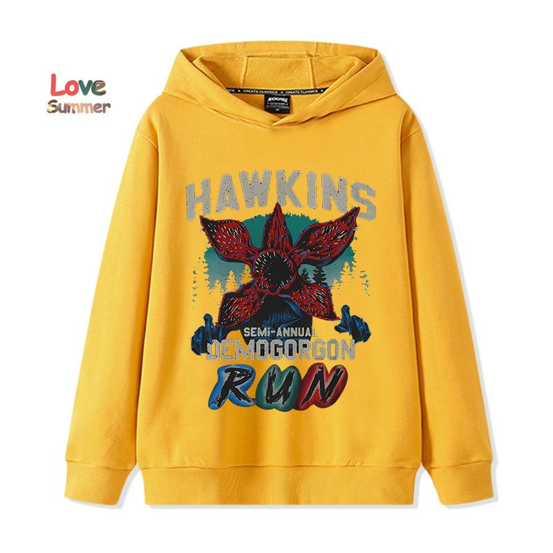 Kids Hoodie Boys Pullover Girls Popular Stranger Things 5 2025 Hoodies Printed Hoodies Long Sleeves Kids Tops Children's Sweatshirts